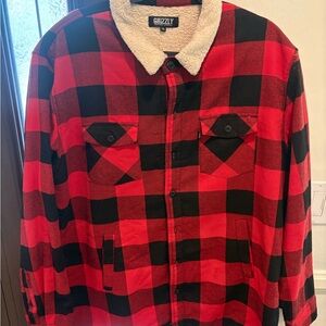 Grizzly Red and Black Plaid Jacket